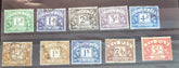 Vintage hard to find set of postage due stamps