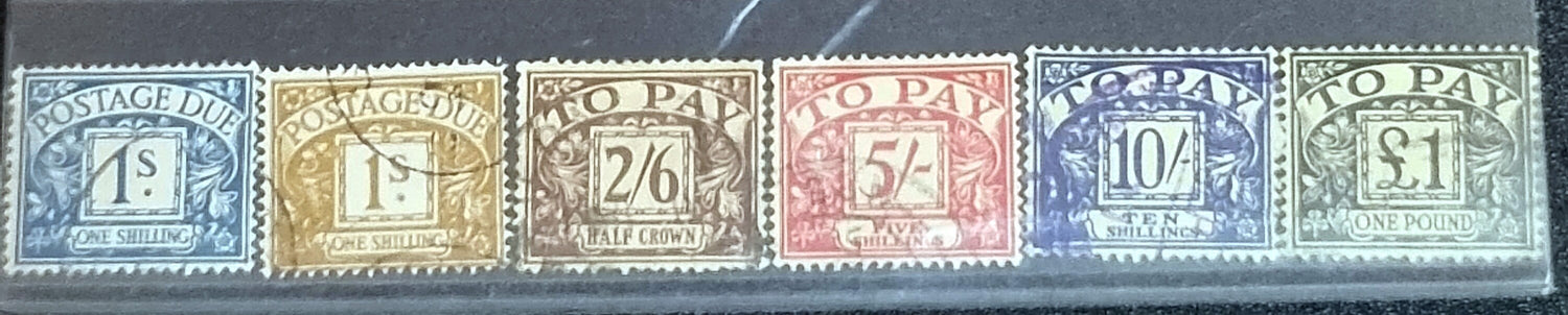 Vintage hard to find set of postage due stamps