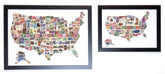 Unique gifts of USA stamp based art