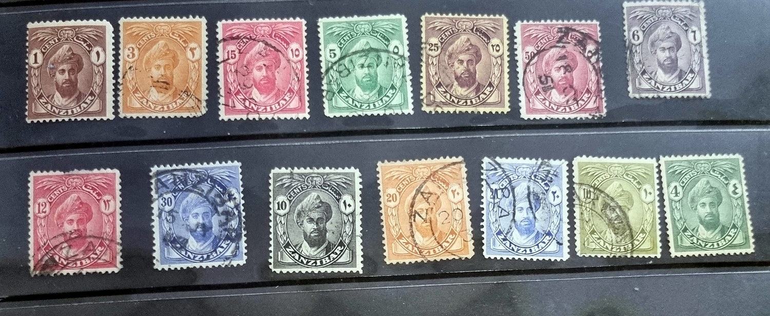 Vintage Zanzibar stamps (part of Tanzania now)